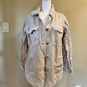 Cream Oversized Shacket Size Small